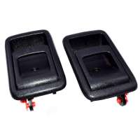 Free Shipping! 2pcs Front Rear Left Right Door Handle Inside Black for Toyota Tercel 4Runner